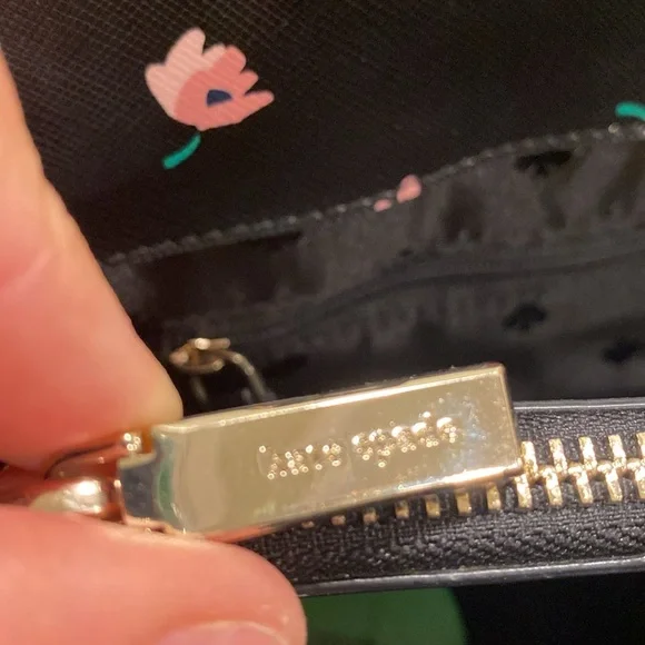 Kate Spade New York Staci Ditsy Buds Saffiano Leather Laptop Tote Floral / Black - Picture 7 of 13